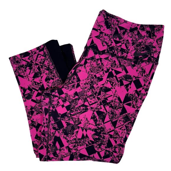 Nike Dri-Fit Womens Size M Legendary Jewels Pink /Black Cropped Legging Capris - Picture 1 of 11